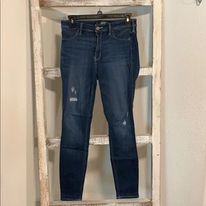 high waisted holister jeans